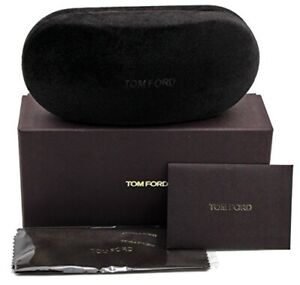 NEW Tom Ford LARGE Black Sunglasses Case With Box, Cloth, Cards. 100% AUTHENTIC