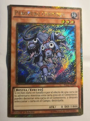 Peropero Cerperus●YUGIOH●PGL2●SPANISH●GOLD SECRET RARE●1st ED●NM●09102 - Image 1 of 2