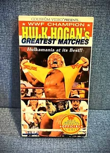 1992 Hulk Hogan's Greatest Matches VHS Coliseum Video Tape WWF Wrestling - Picture 1 of 6