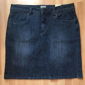 GH Bass Damengröße 12 dunkler antiker Denim Jeansrock 59 $ - Bild 1 von 9