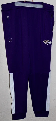 MSX Mens Baltimore Ravens Athletic Jogger Pants, Purple, Large Cover