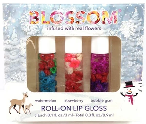 Flor infundida con flor real - Juego de regalo brillo labial enrollable VACACIONES - Imagen 1 de 1