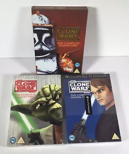 Star Wars The Clone Wars DVD Complete Season One, Two & Three 2 & 3 Sealed - Picture 1 of 12
