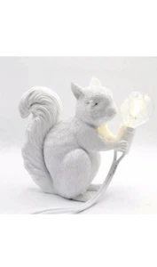 Squirrel Reading Lamp Table Night Light Bedside Home Decor in White FREE SHIPP - Picture 1 of 5