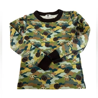 Camisa unisex manga larga Hanna Andersson x Star Wars Baby Yoda Disney talla 6-7 Foto 1 de 4