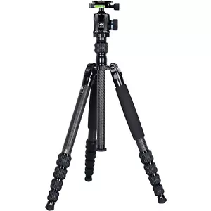 Sirui T-1205 Carbon Fiber Travel Tripod with K-10 II Ball Head - Picture 1 of 5