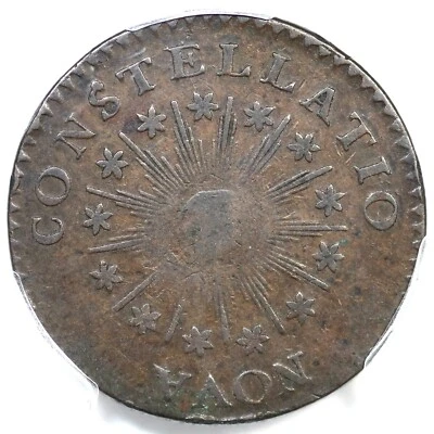 1785 C 2-A R-5 PCGS VF 30 SM Date Nova Constellatio Colonial Copper Coin - Image 1 of 3