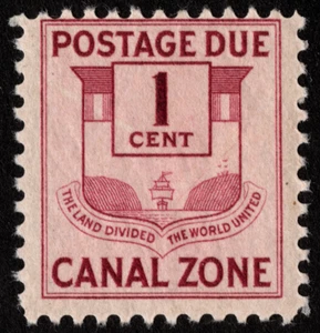 Canal Zone Stamp Scott # J25 Mint Fine - 1 Cent Red Violet Postage Due Issue - Picture 1 of 1