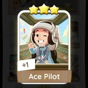 Ace Pilot - Monopoly_Go_3 Stars Sticker ⭐⭐⭐ Fast Delivery - Picture 1 of 1