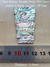 W:3.4mm Paua Pink Colour Guitar Inlay Purfling,L:15",All Square Sides & Ends