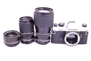 ROLLEIFLEX SL35 3 obiettivi SL-XENON 50/1.8 ZEISS TELE-TESSAR 135/4 200/4 QBM Rollei - Foto 1 di 18