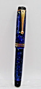 Parker Vintage Duofold Junior Fountain Pen- lapis blue-fine point==working - Picture 1 of 8