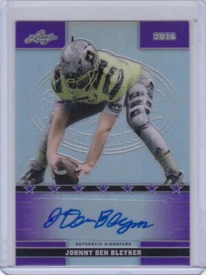 Johnny Den Bleyker 2016 Leaf US Army All-American Bowl Autograph 05/25 - Image 1 of 2