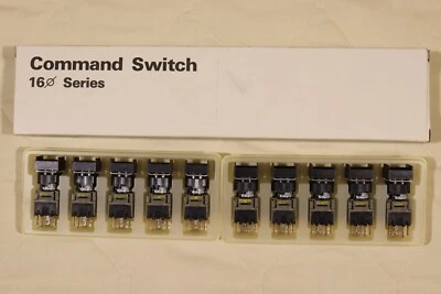 LOTE 10 Interruptor de botón hermético iluminado Alcoswitch 165SL511 5A 250VAC DPST Foto 1 de 4