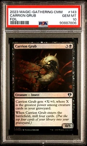 2023 MTG Magic the Gathering Commander Masters Foil Carrion Grub PSA 10 POP 1 - Picture 1 of 4