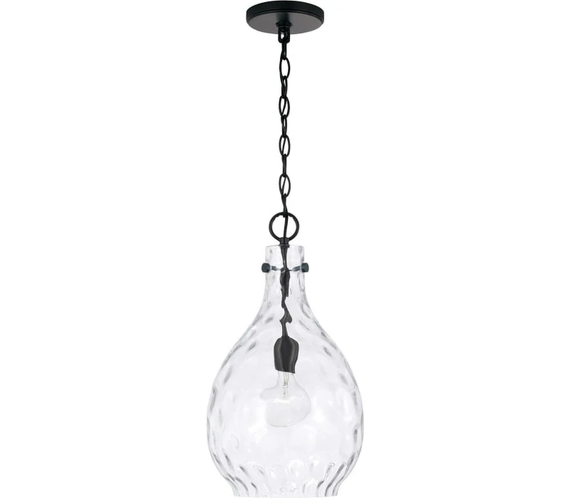 Colgante HomePlace 349012MB madera Brent, 1 luz 100 vatios, negro mate Foto 1 de 1