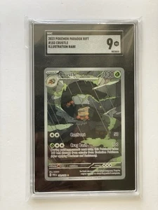 2023 Pokemon Paradox Rift CRUSTLE #183 ILLUSTRATION RARE SGC 9 - Picture 1 of 2