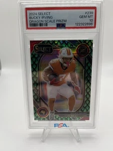 Bucky Irving Dragon Scale RC Bucs 48/81 PSA 10 2024 Select Club Level - Imagen 1 de 3