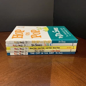 Dr. Seuss Beginner Books Set A Five Assorted Fox In Socks Hop On Pop - Picture 1 of 7