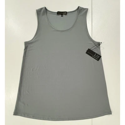 Liv by Habitat Clothes Core Travel Easy Tank Color Iron NWT Sz Large 286 - Image 1 of 4