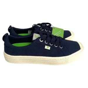 Cariuma Damen Marineblau Canvas OCA LOW Top Sneakers Neu mit Etikett 8; Herren 6,5 Neu - Bild 1 von 7