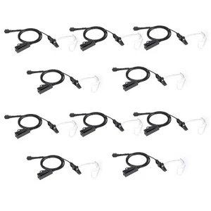 10 piezas Solapa de auricular ajustable flexible de 2 hilos PTT para Motorola CP200 CP200D SP50 - Imagen 1 de 5