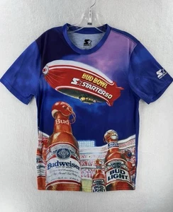 Starter50 Black Label BUD BOWL Blimp T-Shirt Men's Size S Rare - Picture 1 of 13