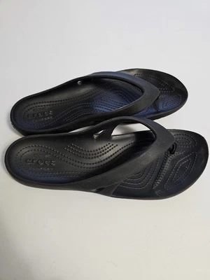 Sandalias Crocs Para Hombres 10 Athens Chanclas Negras Puntera-Poste Cómodas Informales Planas Foto 1 de 4