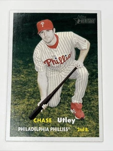 2006 Topps Heritage Chase Utley #211 Philadelphia Phillies - Picture 1 of 2