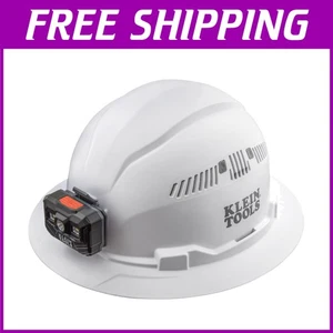 Klein Schutzhut mit wiederaufladbarer Stirnlampe - weiß - Bild 1 von 12