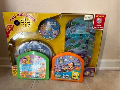 Rare NIP Fisher Price Interact TV DVD  Learning Video Gaming System Dora Bonus - Image 1 of 4