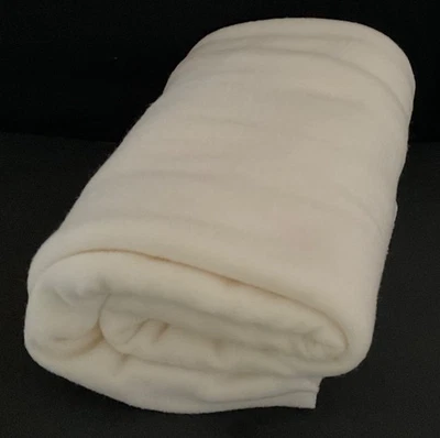 Vintage Brushed Knit Jersey Stretch Fabric: 37" x 66" - Ivory Color - Image 1 of 3