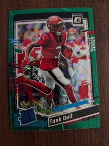 Donruss Optic 2023 - tanque de novato con clasificación Dell #245 Green Velocity Prizm (RC) - Imagen 1 de 2