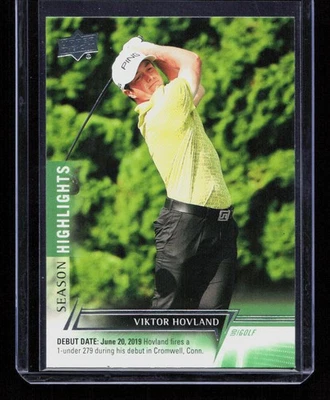 Viktor Hovland 2024 Upper Deck Golf #65 Season Highlights Debuts - Image 1 of 2