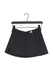 Adidas Women's Midi Skirt UK 10 Black Polyester with Spandex Midi Skort - Picture 1 of 5