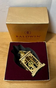 Baldwin 24 Kt vergoldete Messing Kerzenlaterne Ltd. Ed. Ornament - Bild 1 von 4