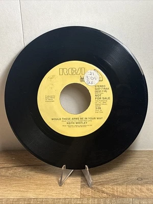 KEITH WHITLEY Would These Arms Be In Your Way COUNTRY RCA 7" Vinyl 45 Promo - Image 1 of 2