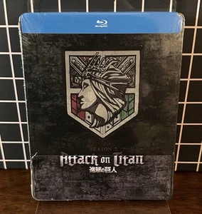 ATTACK ON TITAN: Season 2 (Blu-ray) Limited Edition SteelBook - NEW - Picture 1 of 3
