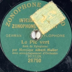 Albert Müller : Le pic vert / Galop de cirque 78 RPM 7" ZONOPHONE 26750/51 - Picture 1 of 4