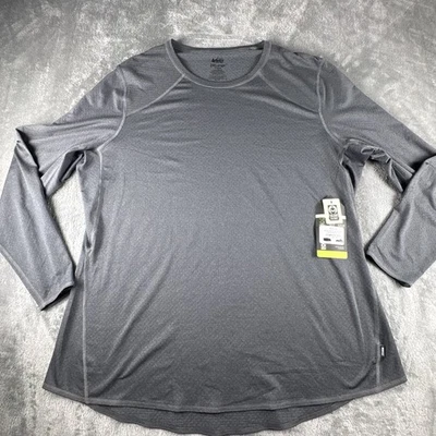 Camisa cooperativa REI para mujer 2XL gris Henley capa base top cuello redondo senderismo aire libre Foto 1 de 4