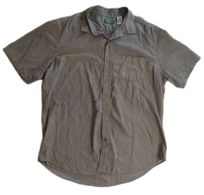 Ben Hogan Performance Green Button Down Shirt Short Sleeve Men's XL Cotton blend - Image 1 of 4
