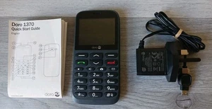 Doro 1370 Handy einfache Bedienung Hilfe Anruf schwarz graphit Anleitung - Bild 1 von 15