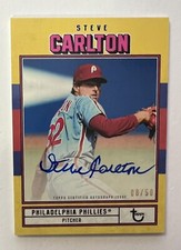 2022 Topps Brooklyn Collection - Steve Carlton - Autographs Gold #/50 Phillies