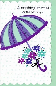Sweet SOMETHING SPECIAL Card FOR THE TWO OF YOU, Umbrella by Bella Greetings + ✉ - Picture 1 of 4