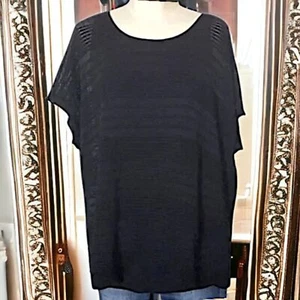 Lafayette 148 kurzärmliges Dolman-Strickoberteil Leinenmischung ~ 398 $ - Bild 1 von 11