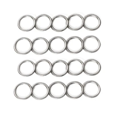 Junta de arandela de aplastamiento de tapón de drenaje de aceite para automóvil 20x apta para Subaru Forester Impreza WRX Foto 1 de 4