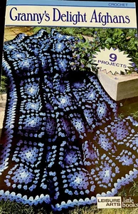 GRANNY’s Delight Afghans-9 Beautiful Afghan Designs--Crochet Pattern Booklet - Picture 1 of 7