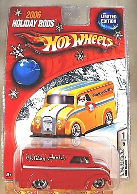 2006 Hot Wheels Holiday Rods 1/5 DAIRY DELIVERY Red Variant w/Real Riders RL 5Sp - Image 1 of 4