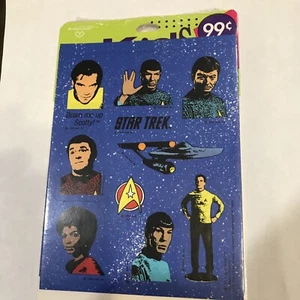 1990 Hallmark Original TV Series Star Trek Stickers 4 Sheets per Pack - Picture 1 of 4