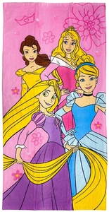 Disney Prinzessinnen Badetuch Pool Frottee 100% Baumwolle 70x140 cm - Bild 1 von 5